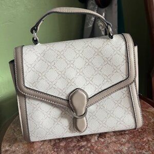 Nine West Top-Handle Purse – Beige & Taupe